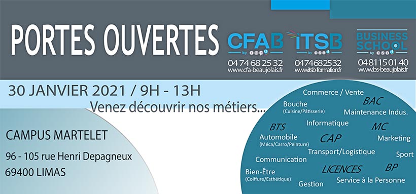 Portes ouvertes 1er trimestre 2021