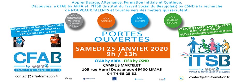 CFAB ITSB Portes ouvertes 2020