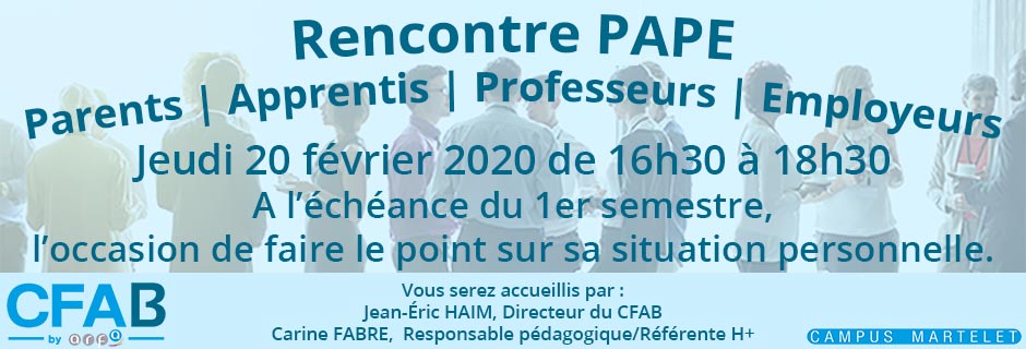 Rencontre PAPE 2020